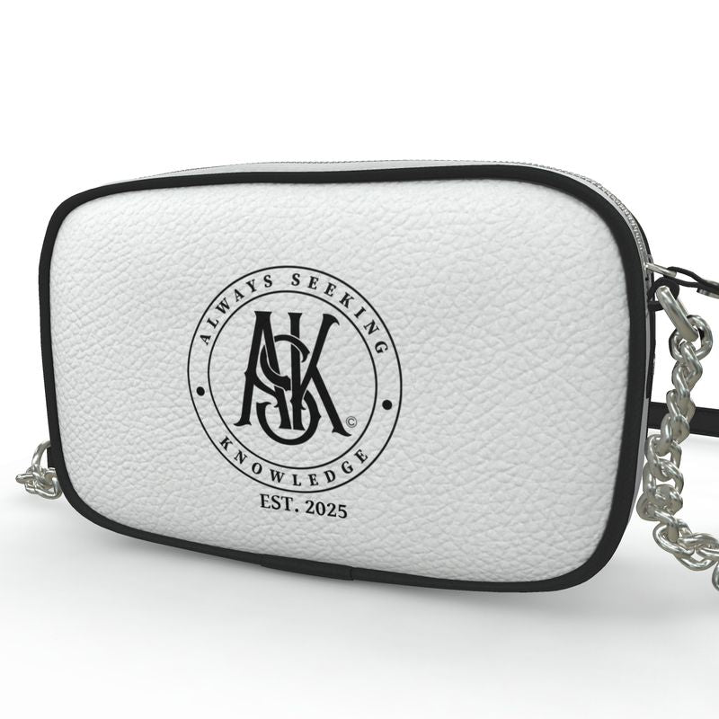 A.S.K MILK LOGO LEATHER CROSSBODY