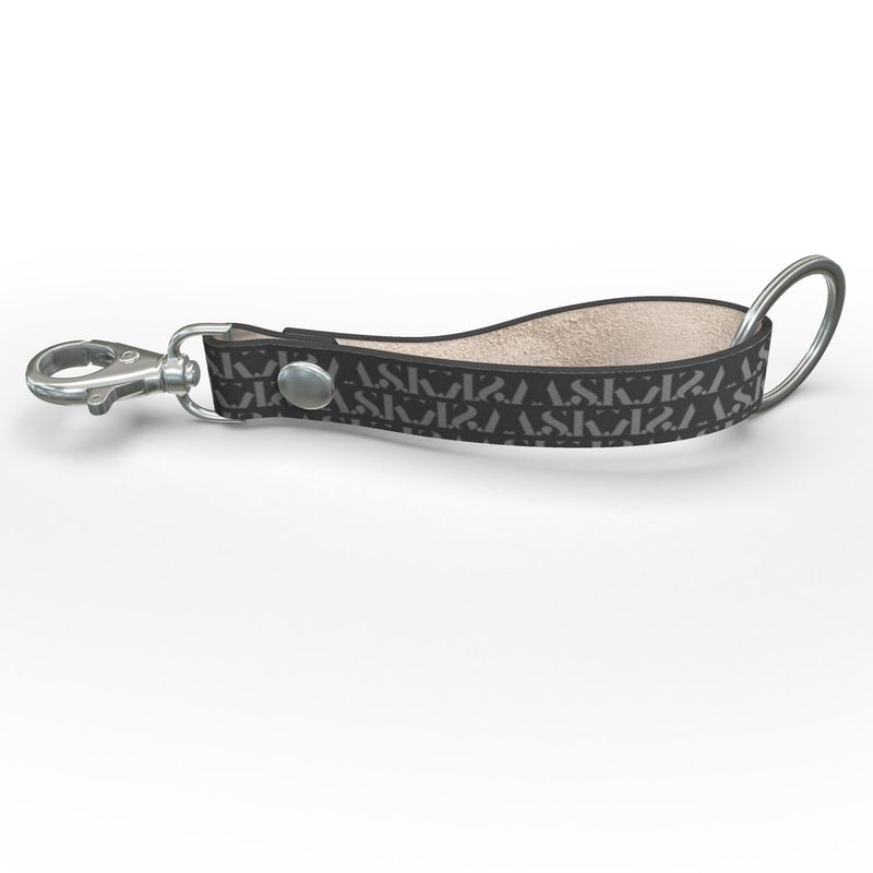A.S.K. MONOGRAM STRAP KEYCHAIN