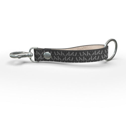 A.S.K. MONOGRAM STRAP KEYCHAIN