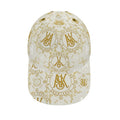 A.S.K.  WHITE AND GOLD CAP