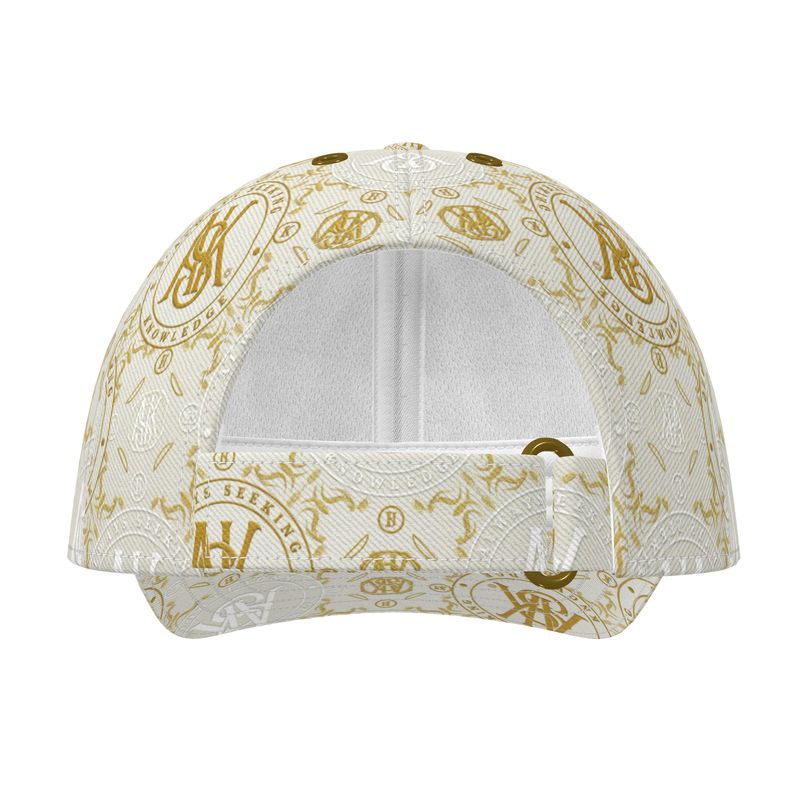 A.S.K.  WHITE AND GOLD CAP