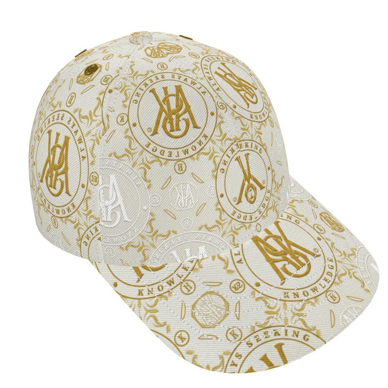 A.S.K.  WHITE AND GOLD CAP