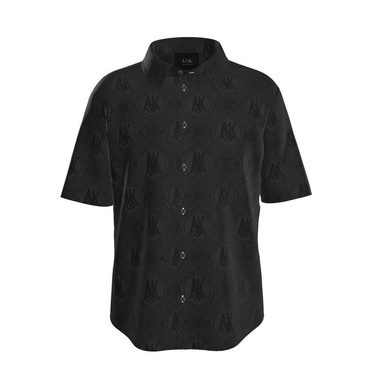 NOIR A.S.K. LINEN Mens Short Sleeve Shirt