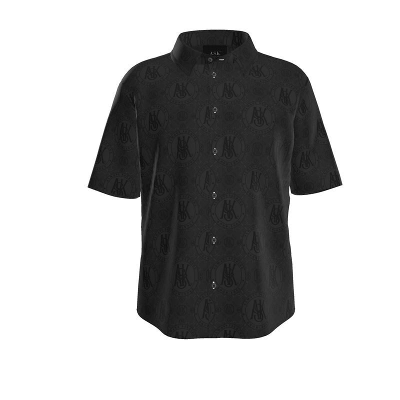 NOIR A.S.K. LINEN Mens Short Sleeve Shirt