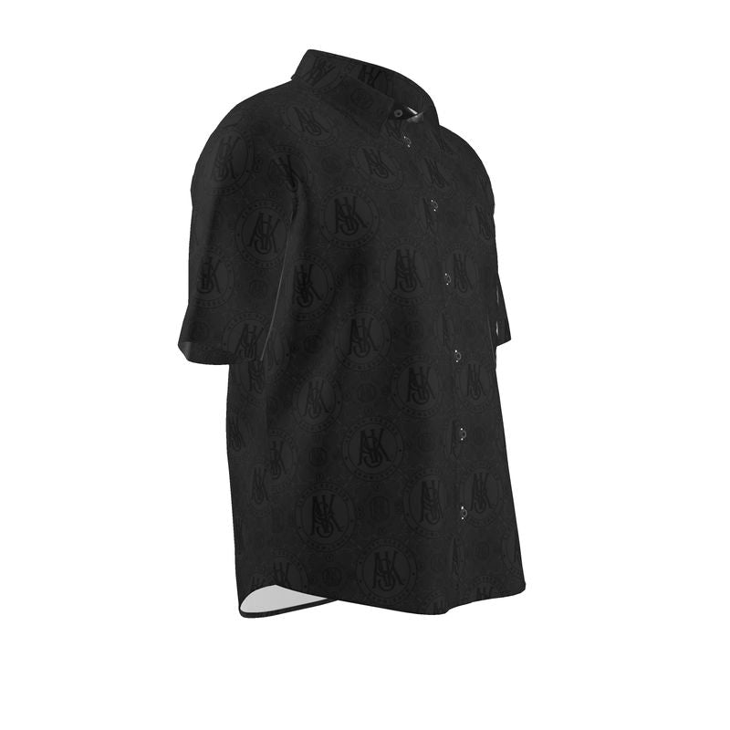 NOIR A.S.K. LINEN Mens Short Sleeve Shirt