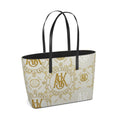 BRENDA KIKA TOTE WHITE AND GOLD