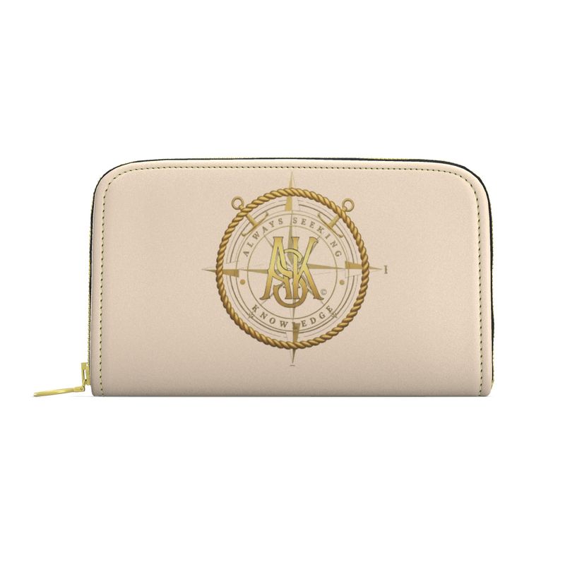 ROZ NAUTICAL ZIP PURSE/TAN