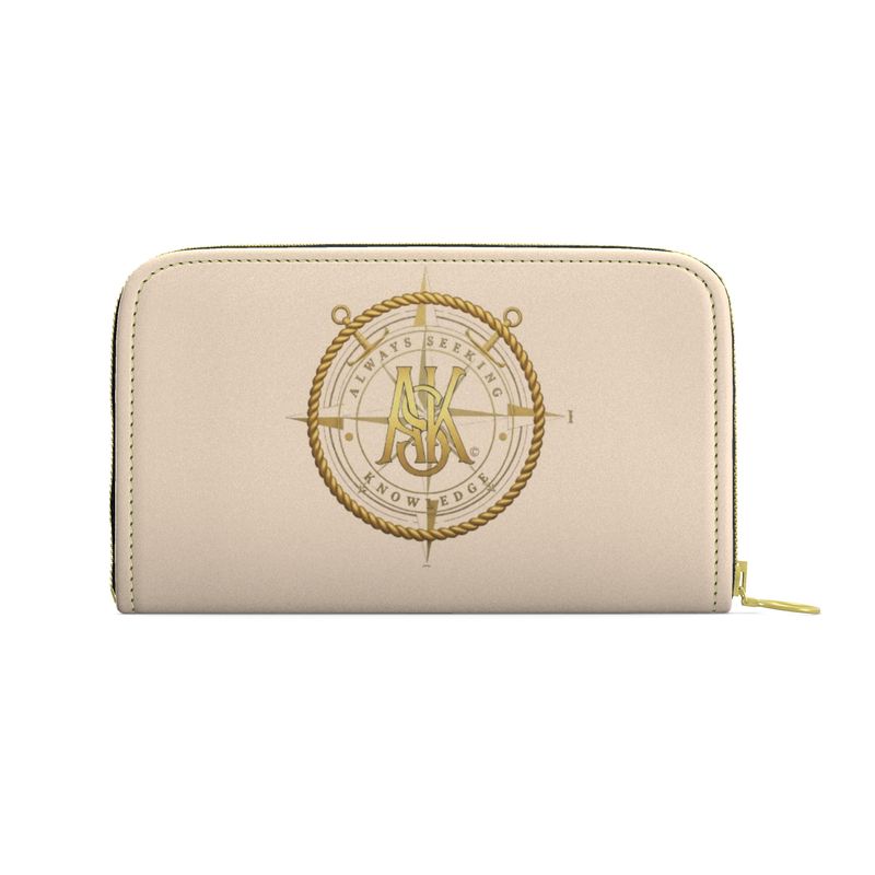 ROZ NAUTICAL ZIP PURSE/TAN