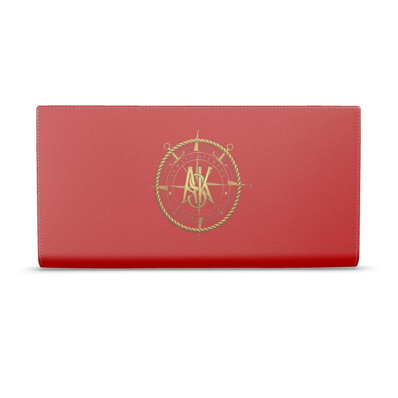TONI NAUTICAL TRAVEL WALLET/RED