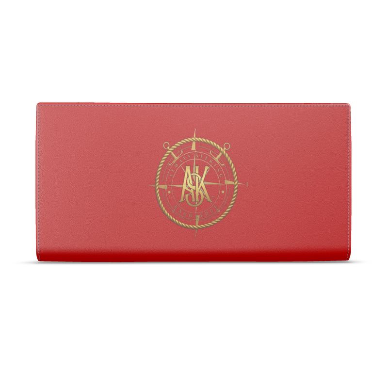 TONI NAUTICAL TRAVEL WALLET/RED