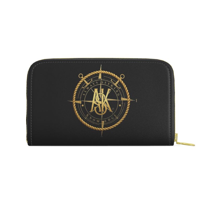 ROZ NAUTICAL ZIP PURSE/BLK