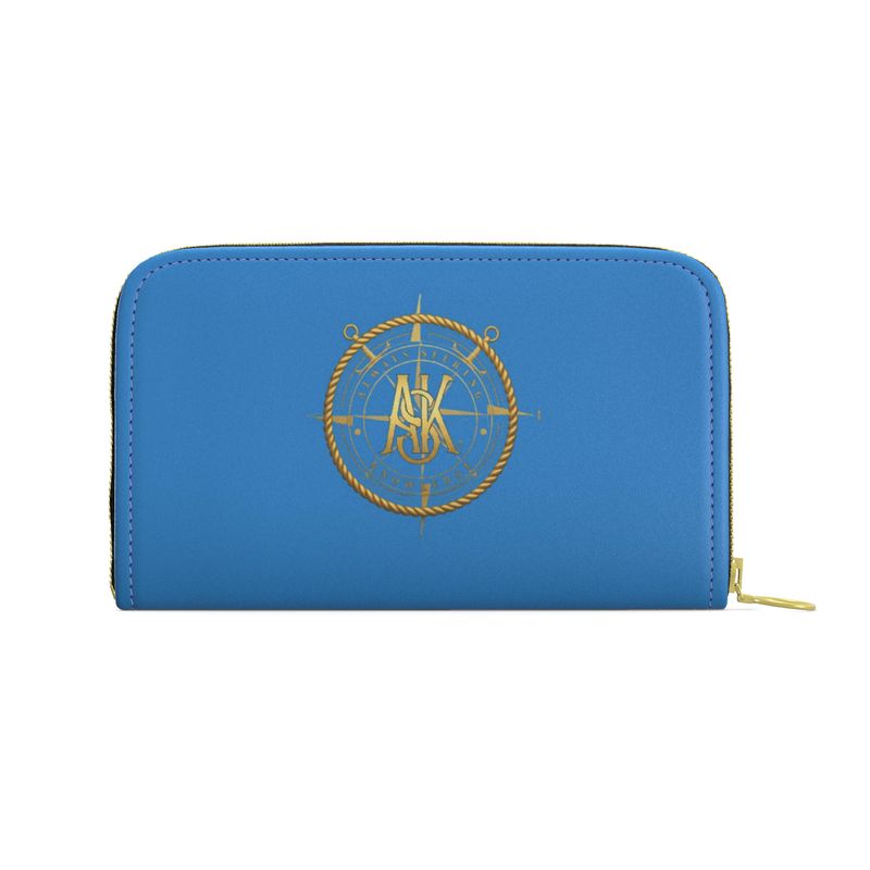 ROZ NAUTICAL ZIP PURSE/RED
