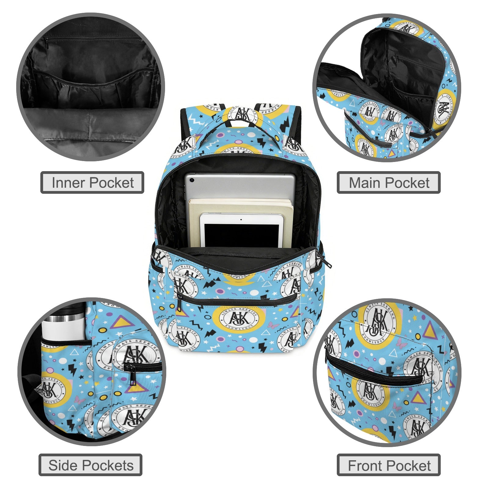 A.S.K. TEEN CONFETTI  BACKPACK