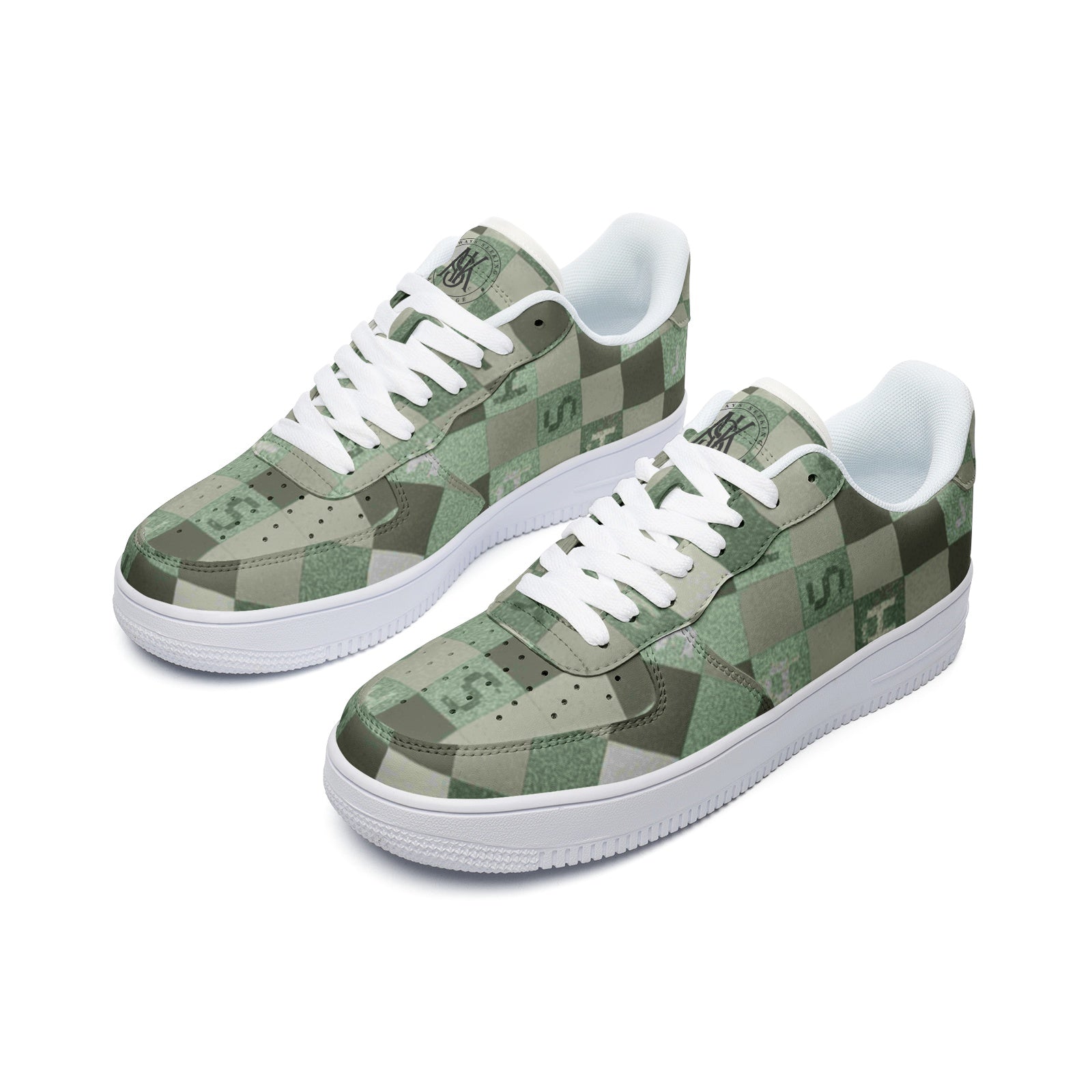 A.S.K.  Low Top Leather Sneakers