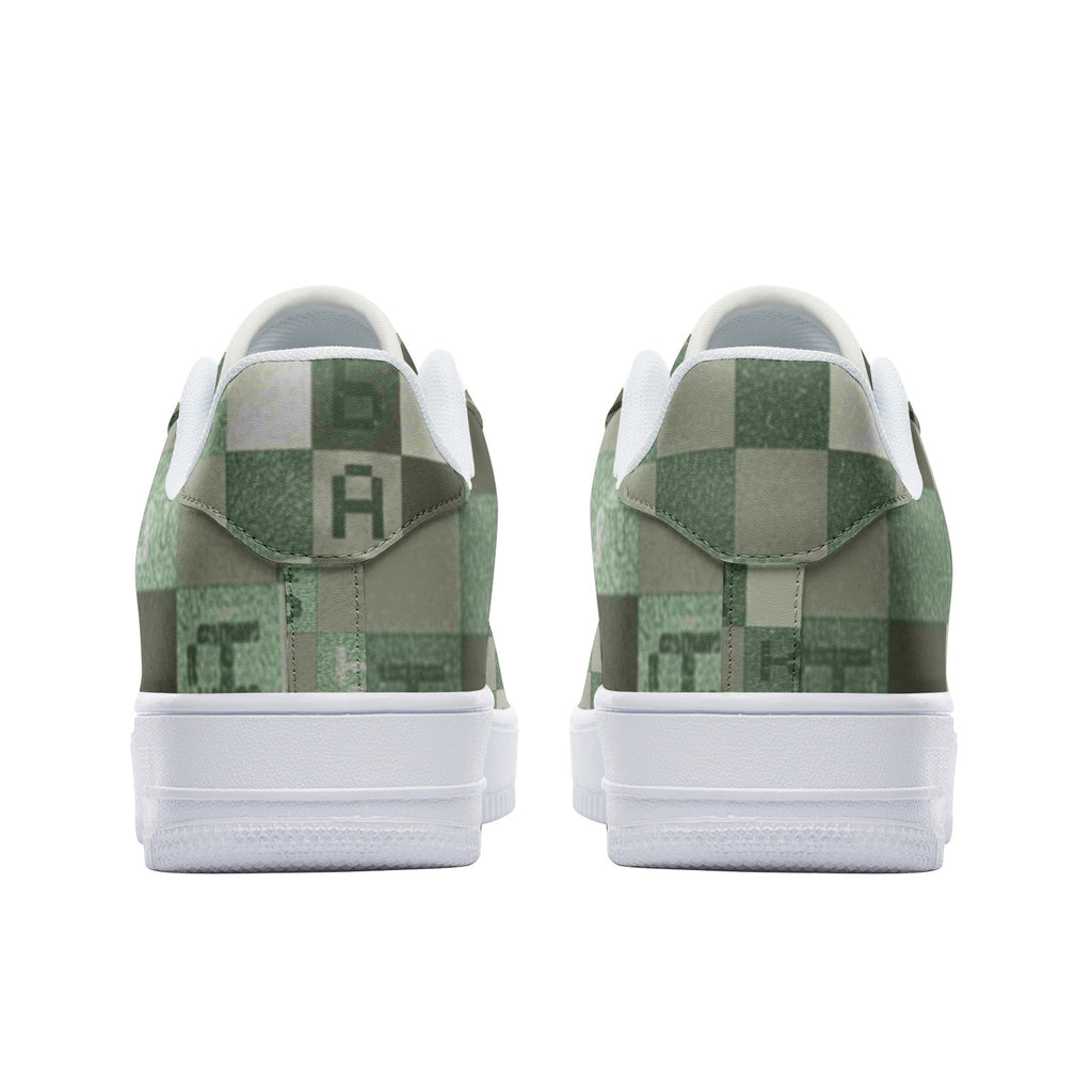 A.S.K.  Low Top Leather Sneakers