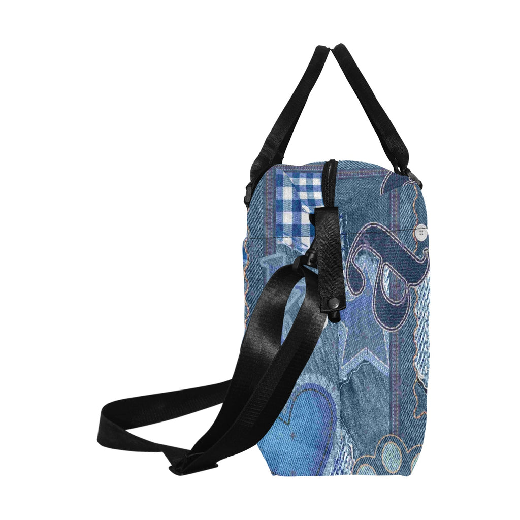 TROLLEY TRAVEL DENIM LOOK