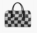 LITA CHECKERED BLACK & WHITE DUFFLE BAG