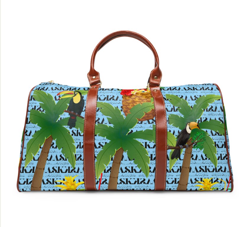 Tropical Paradise Barrel Duffle Bag
