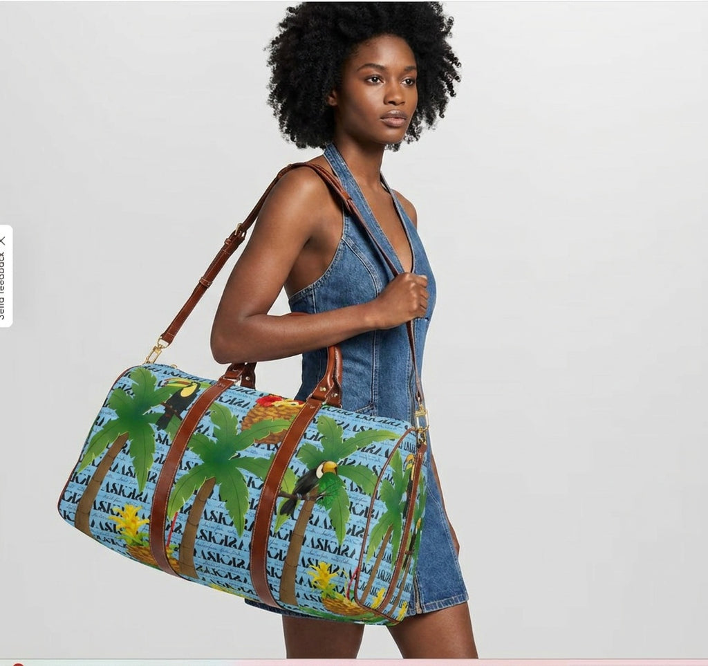 Tropical Paradise Barrel Duffle Bag