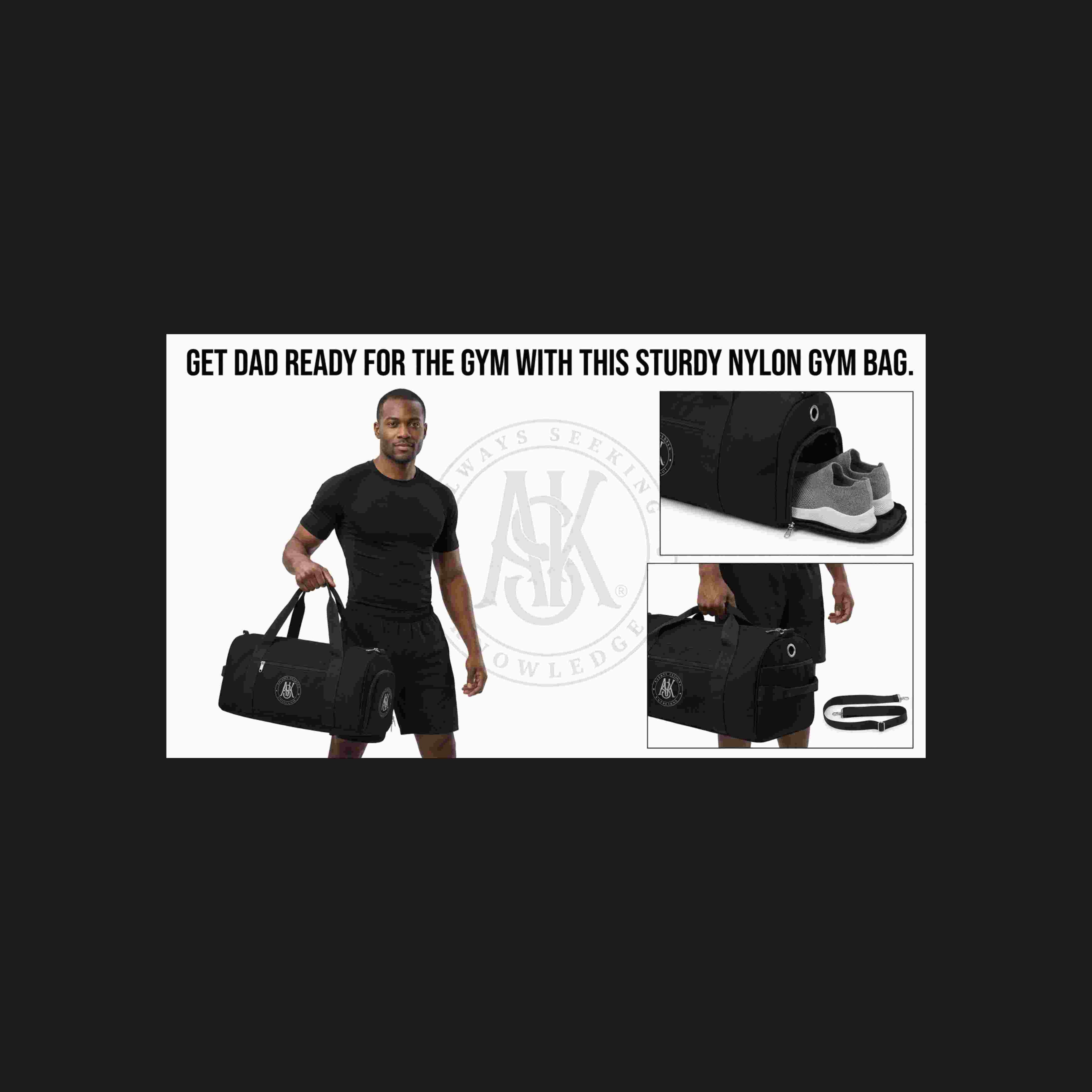 A.S.K.  HIS GYM BAG