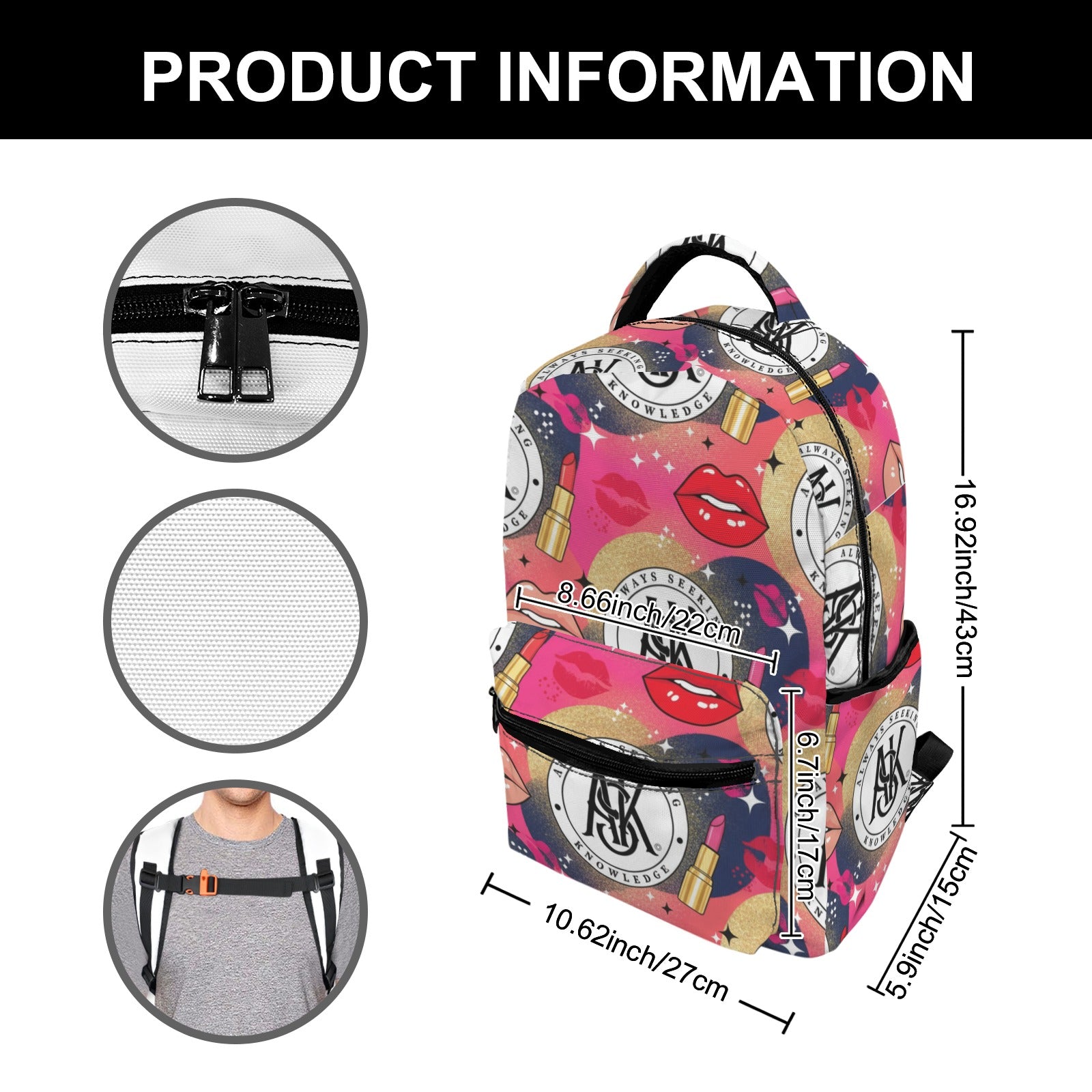 COSMO CASUAL BACKPACK  (Model 1733)