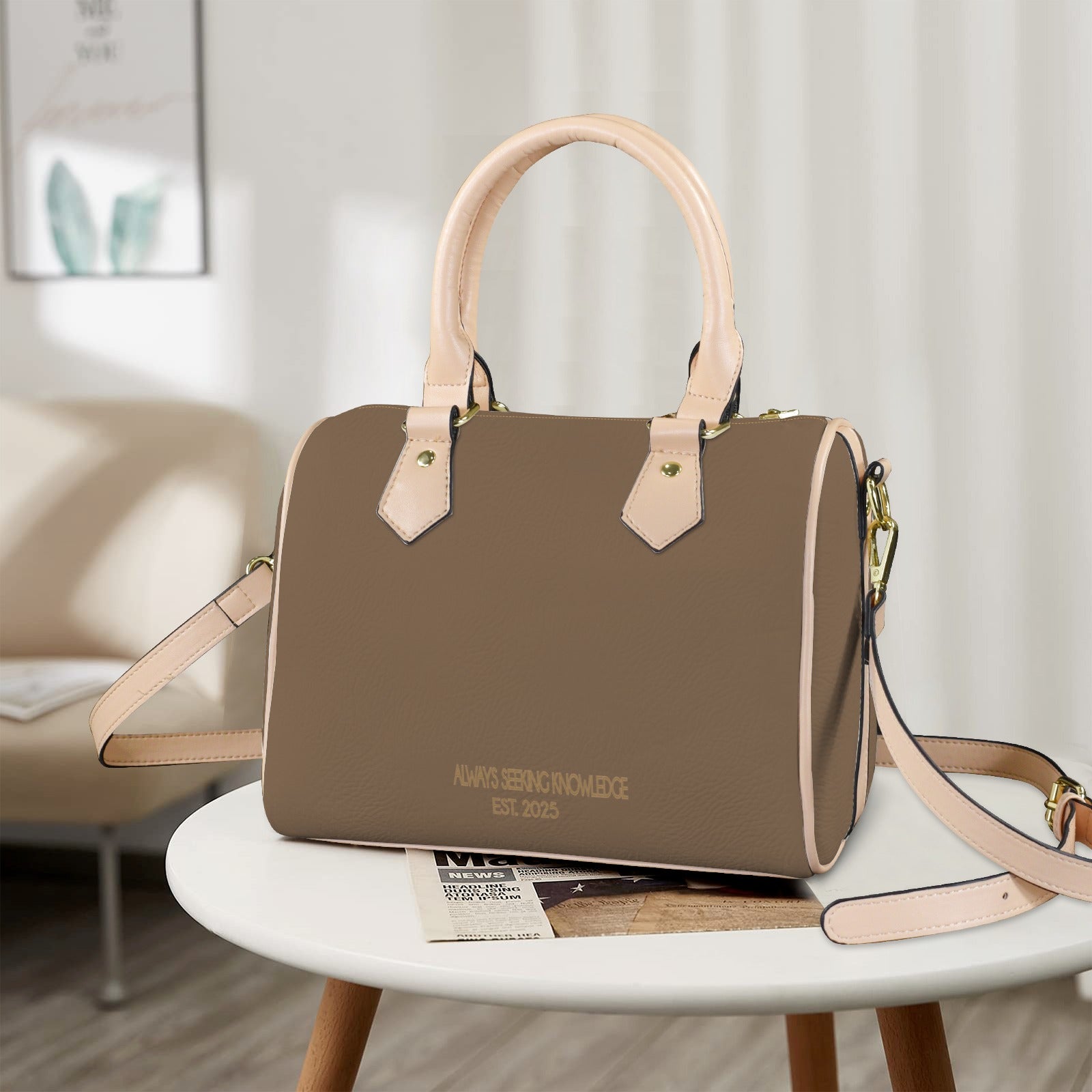 ALEX TAUPE HANDBAG