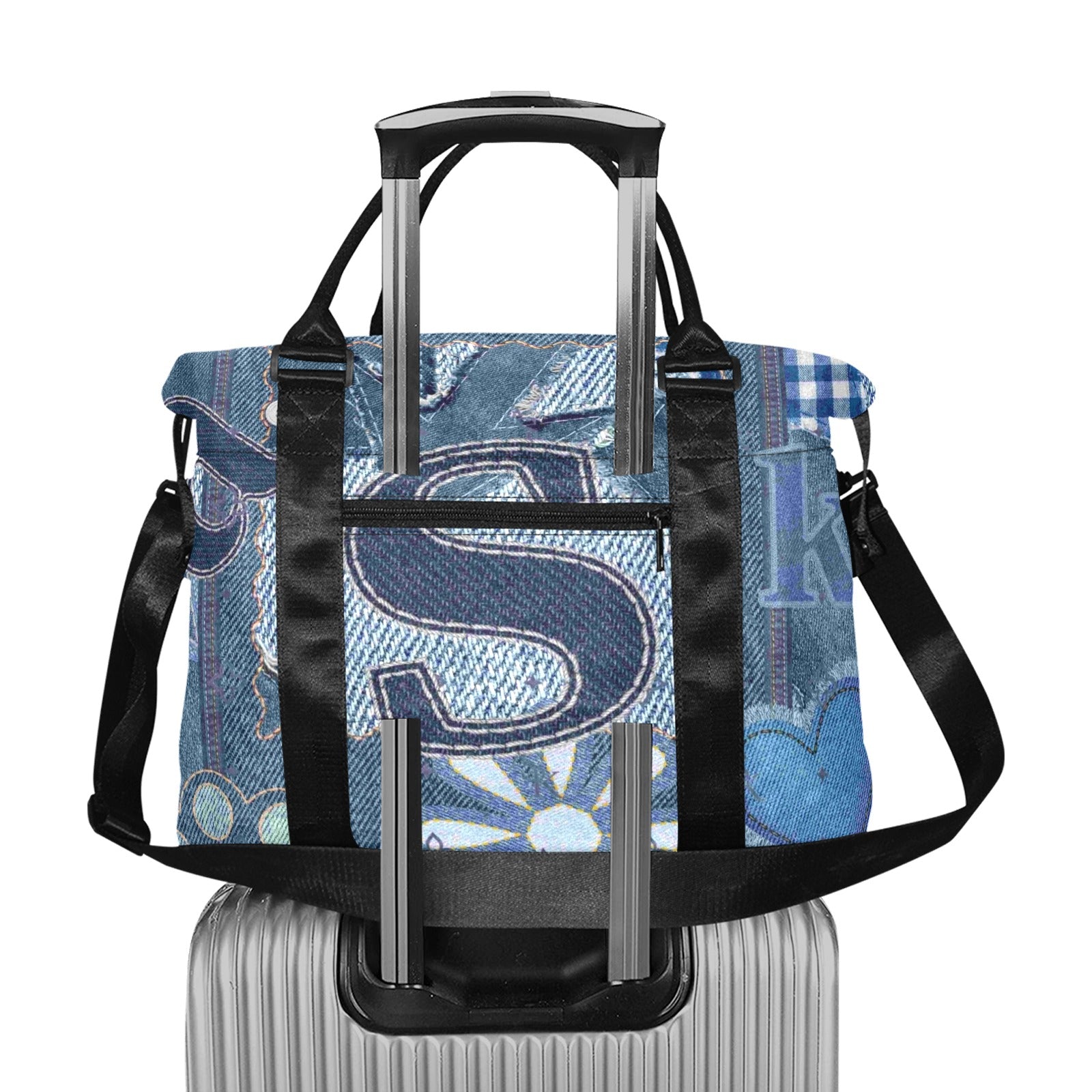 TROLLEY TRAVEL DENIM LOOK